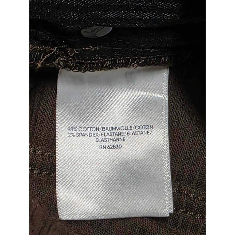 Lands End Corduroy Pants Womens sz 14 Brown Mid Rise Classic Cotton Blend Basic - Picture 5 of 5